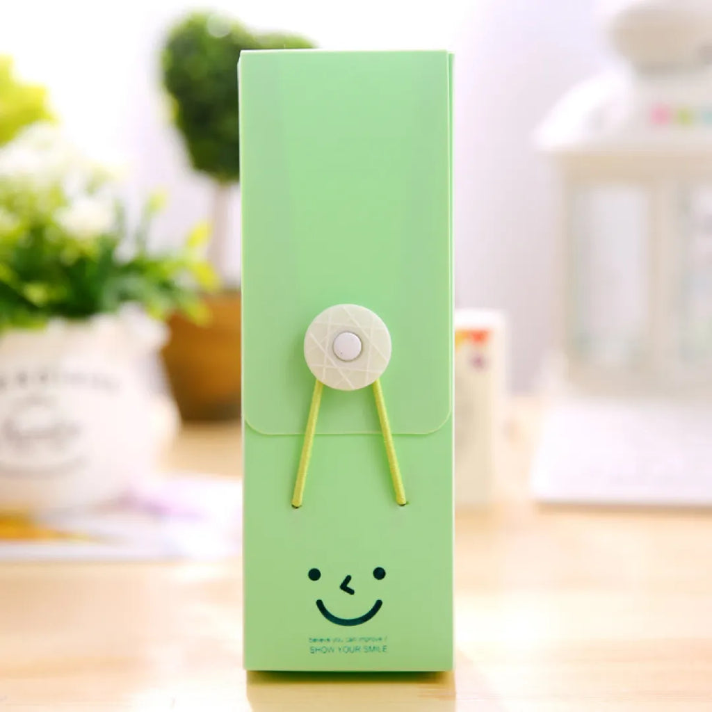 ESTOJO BOX PP  ARMAZENAMENTO COM ELASTICO CANDY COLOR