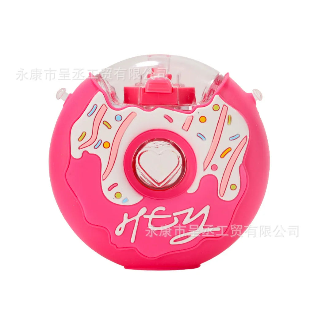 GARRAFA DE AGUA INFANTIL DONUTS COM ALÇA POLICARBONATO 380ML