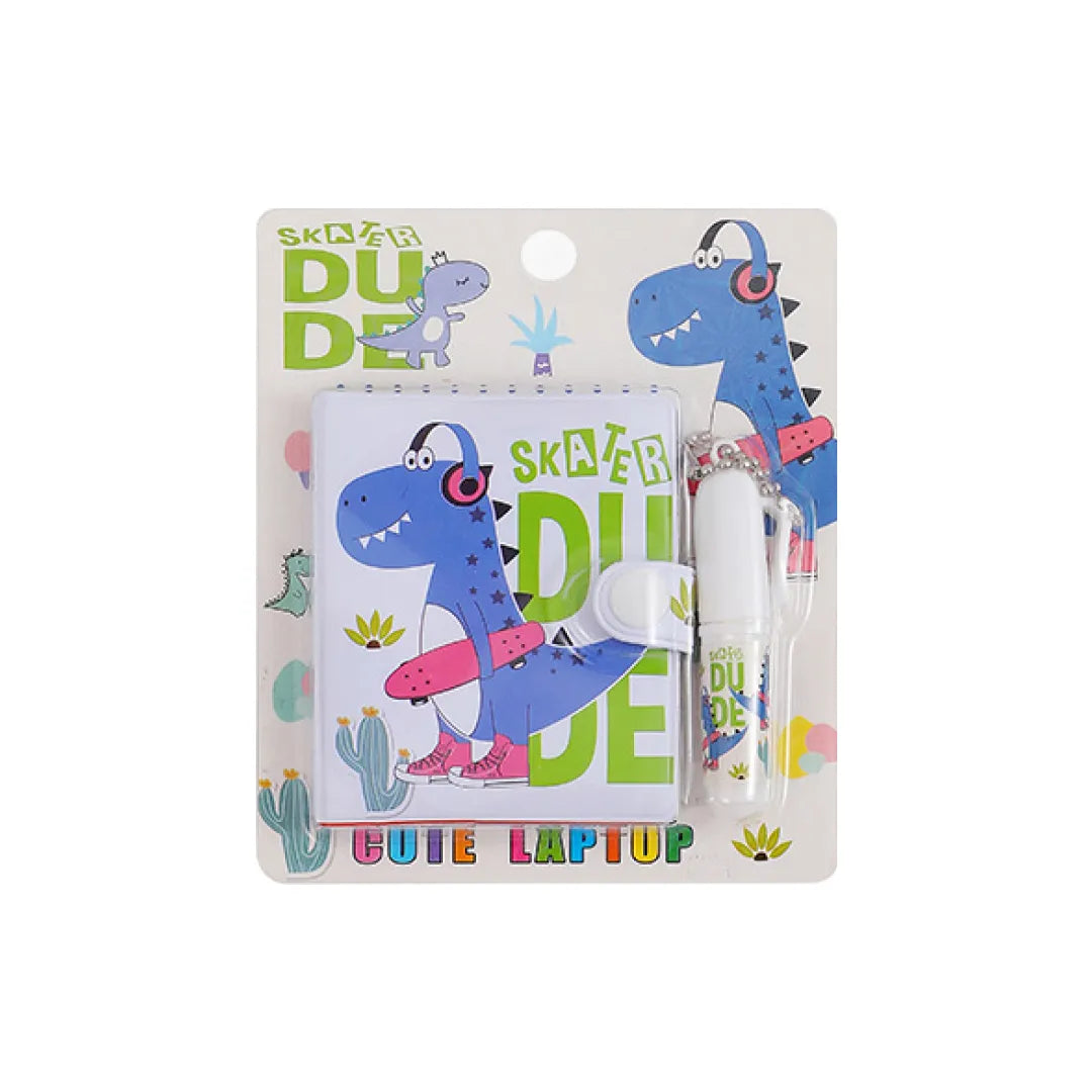 KIT MINI CADERNETA + CANETA DIVER DINO