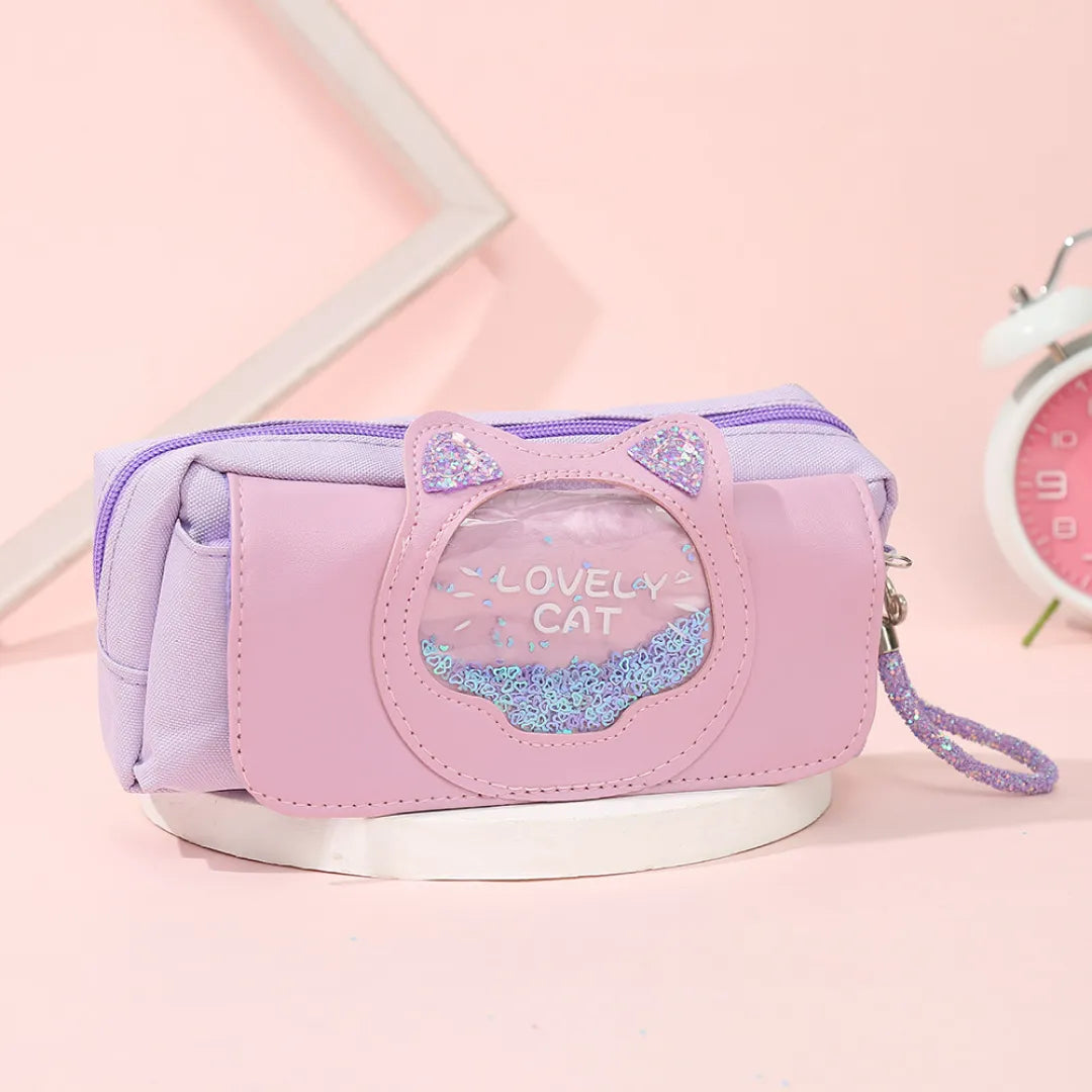 ESTOJO LOVELY CAT COM REPARTIÇÕES