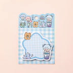 BLOCO DE NOTAS ADESIVA XADREZ COM 30 UNIDADES