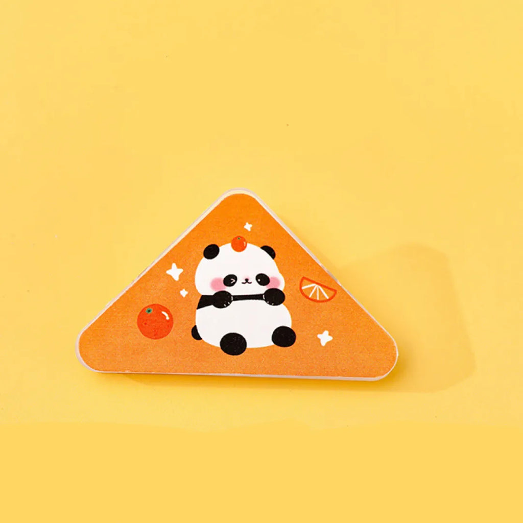 CLIPS PRENDEDOR DE PAPEL PANDA TRIANGULAR ACRILICO 10 FOLHAS