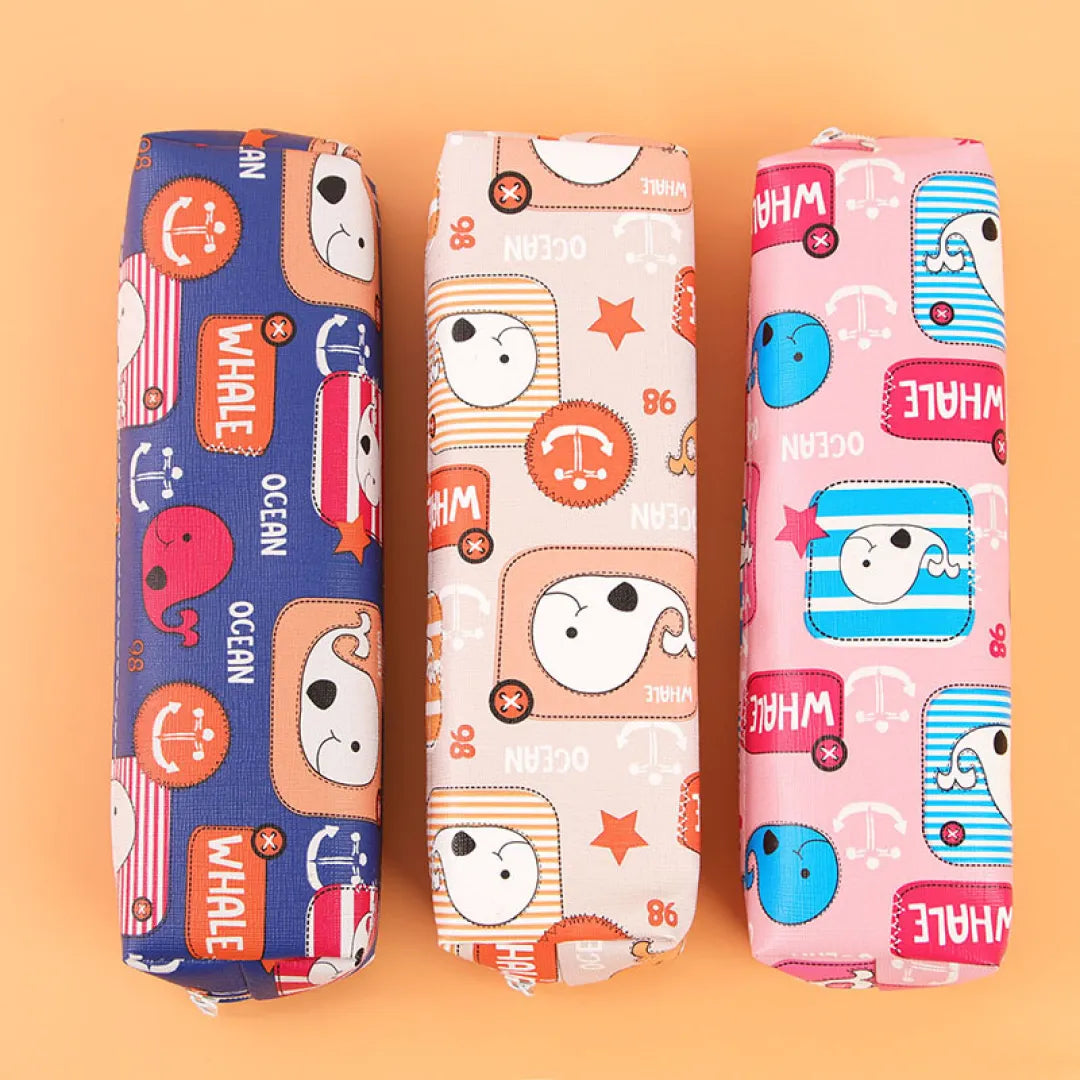 ESTOJO PU ESTAMPADO ANIMAIS DIVERTIDOS