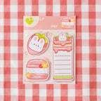 BLOCO DE NOTAS ADESIVA LOVELY DAY CARTELA COM 3 TAMANHOS