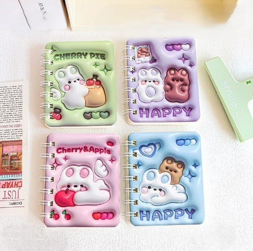 MINI CADERNETA ESPIRAL TEMATICA COM 80 FOLHAS